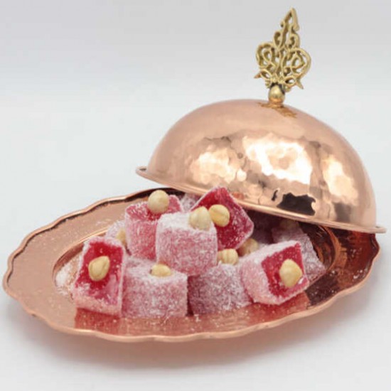 Selimzade Turkish Delight, Turkish Delight with Strawberry and Hazelnut, 400gr 14,11 oz.