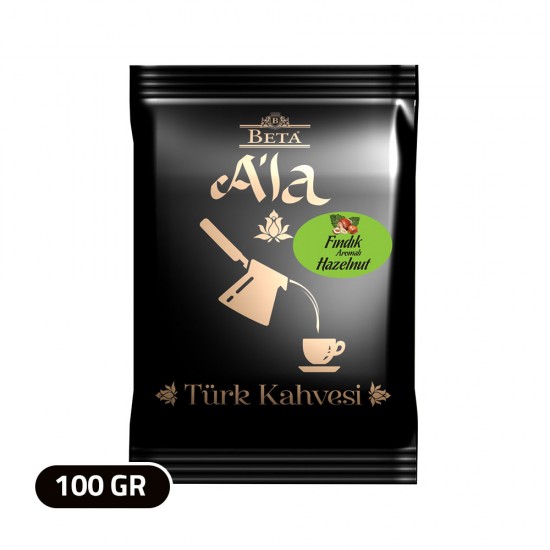 قهوة تركية, قهوة آلا التقليدية, قهوة تركية بالبندق, 100 غرام