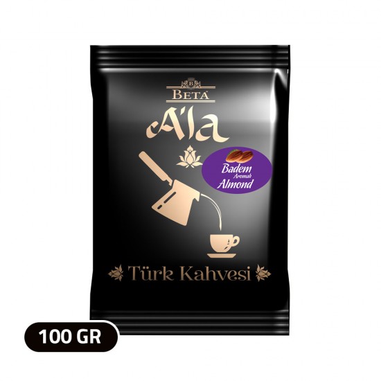 Beta A'la Turkish Coffee with Almond, Traditional Turkish Coffee, 100 gr