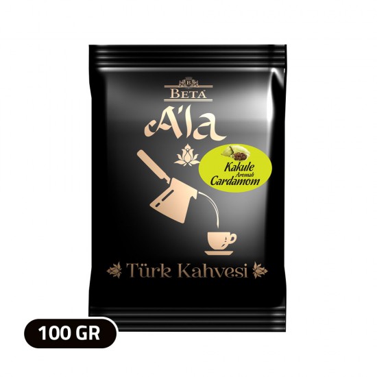 قهوة تركية, قهوة آلا التقليدية, قهوة تركية بالهيل, 100 غرام