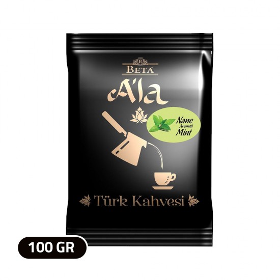 قهوة تركية, قهوة آلا التقليدية, قهوة تركية مع نكهة النعناع, 100 غرام