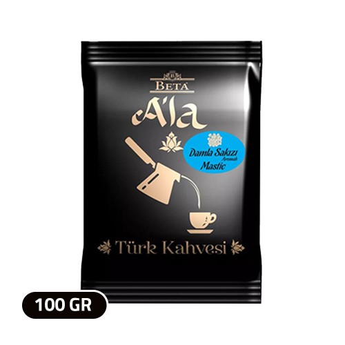 قهوة تركية, قهوة آلا التقليدية, قهوة تركية بالمستكة, 100 غرام قهوة تركية, قهوة آلا التقليدية, قهوة تركية بالمستكة, 100 غرام