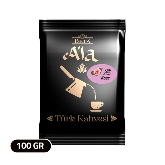 Beta A'la Turkish Coffee Rose flavored , Traditional Turkish Coffee, 100 gr