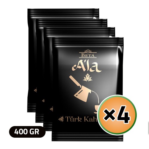Beta A'la Turkish Coffee, Traditional Turkish Coffee, 4 × 100, 400 gr