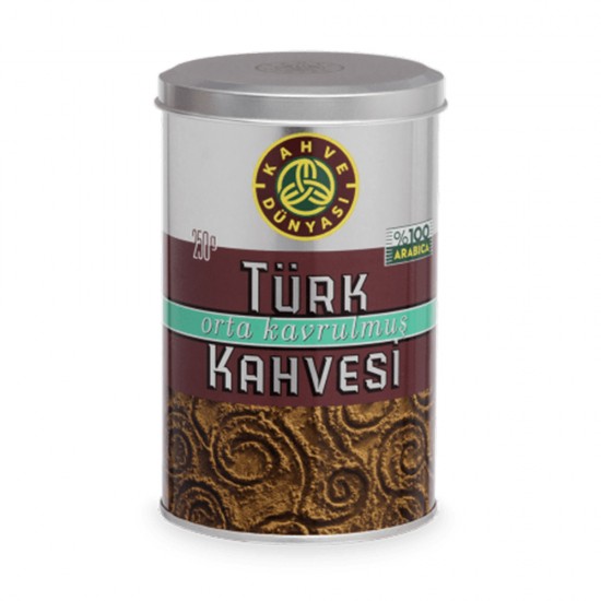 Turkish Coffee, Kahve Dunyasi Coffee, Coffee World, Medium Roast Coffee, 250 gr