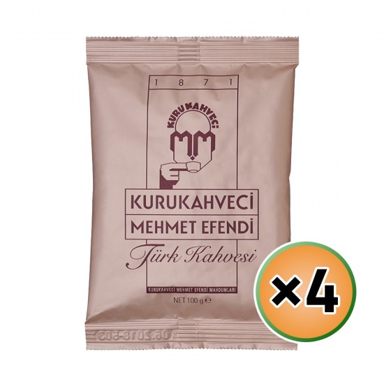 قهوة تركية, قهوة محمد أفندي, المذاق الفاخر, 4 × 100, 400 غرام