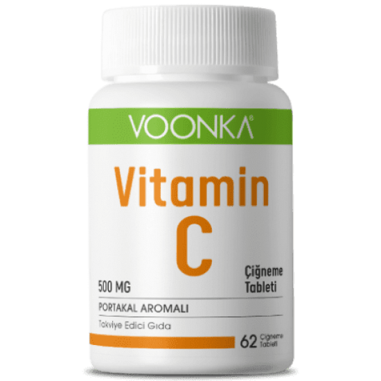 Voonka Vitamin C 500 mg 62 Chewable Tablets