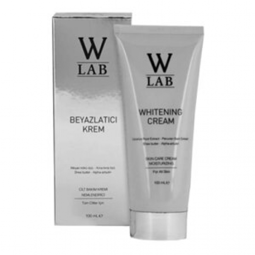 Turkish Skin Whitening Bleaching Cream Face Whitening, W-Lab, Alpha Arbutin, Licorice Root, Shea Extract, Glabridin, Prolonging Effect, 100 ml Turkish Skin Whitening Bleaching Cream Face Whitening, W-Lab, Alpha Arbutin, Licorice Root, Shea Extract, Glabridin, Prolonging Effect, 100 ml